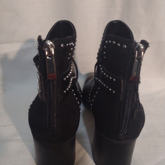NWOT Zara Trafalac Size 11 Studded Ankle Boots - Picture 5 of 11